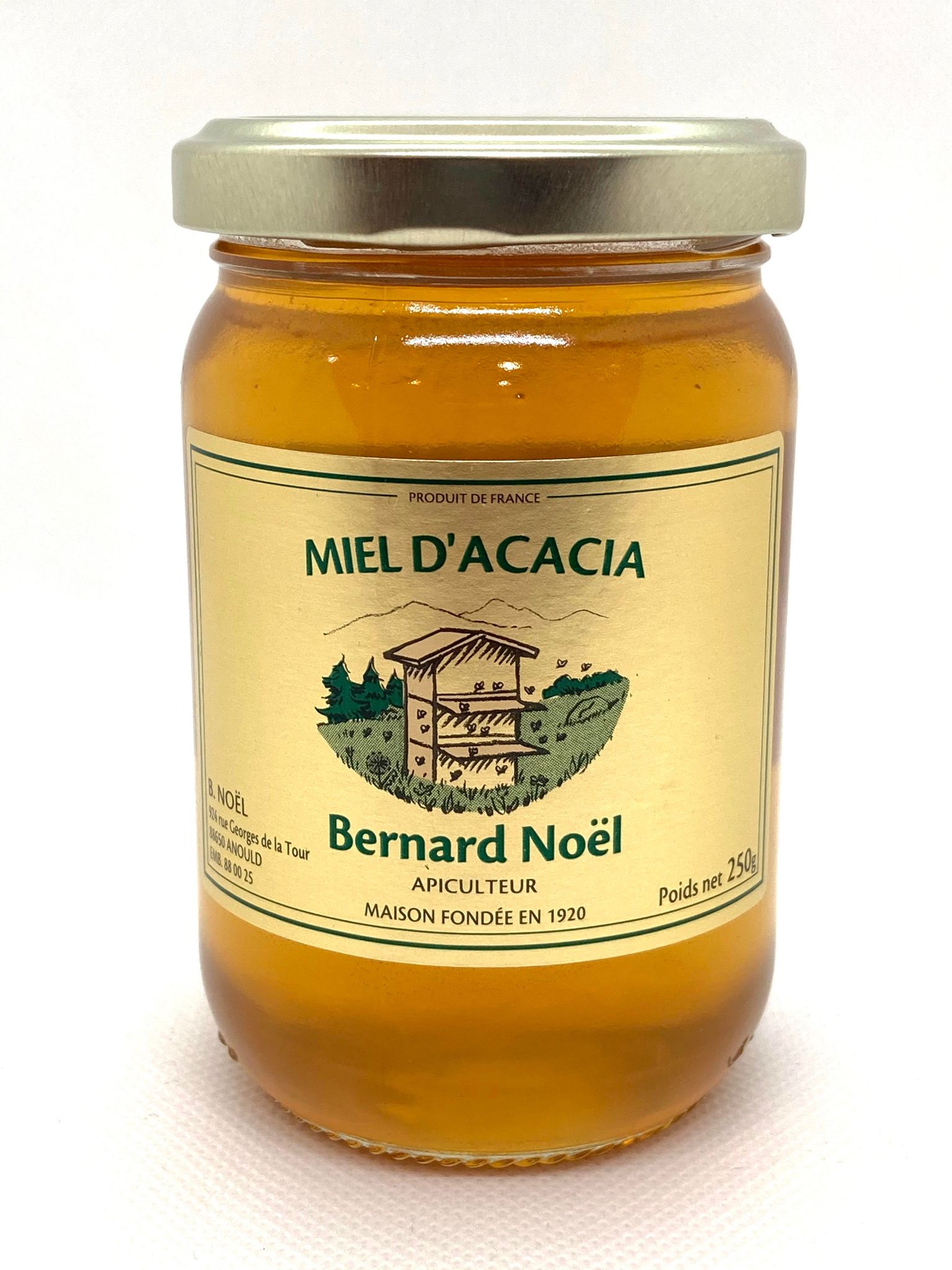 Miel d'acacia 500g (le pot)