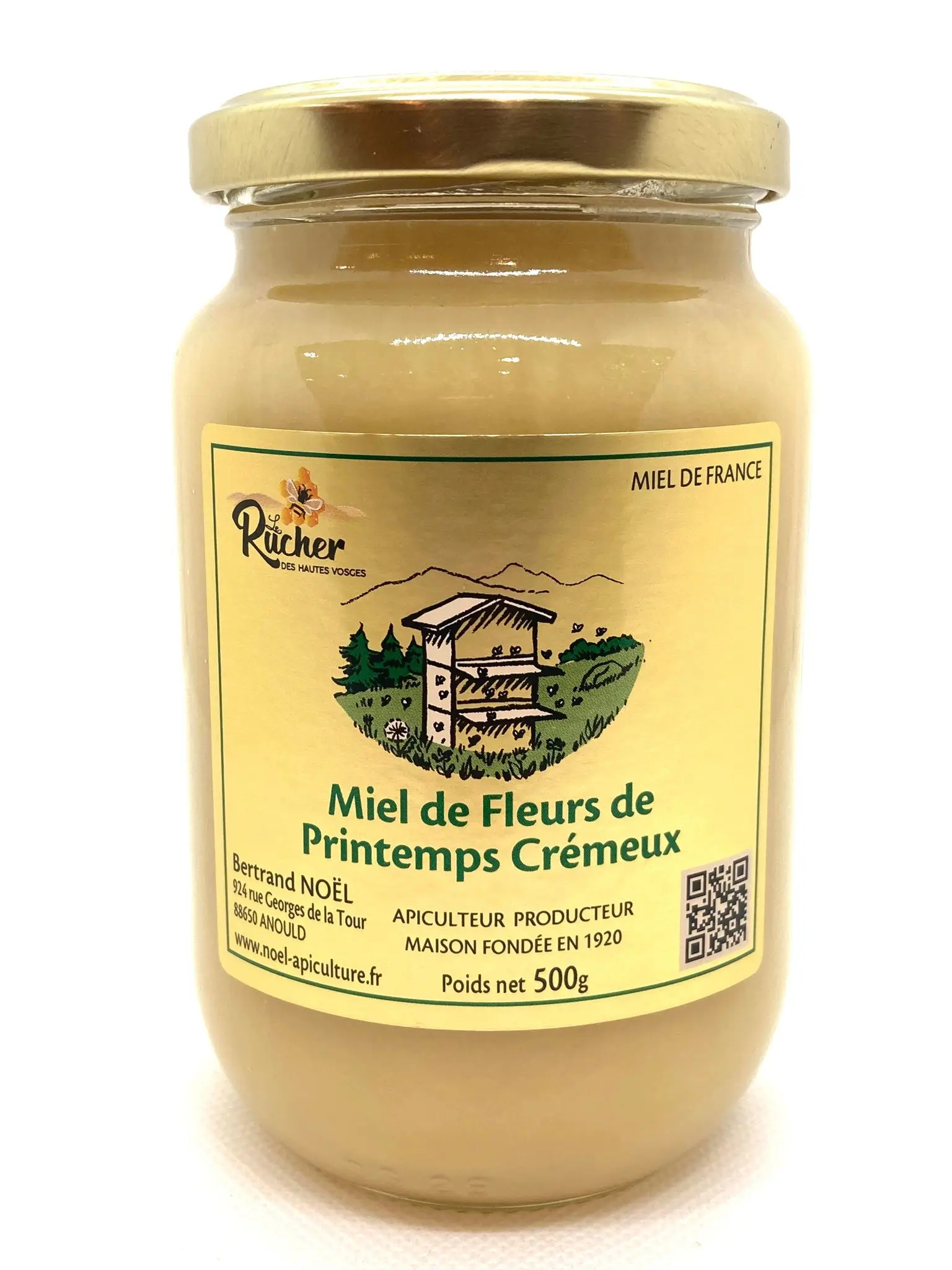 Miel de fleurs de Printemps crémeux 500 g