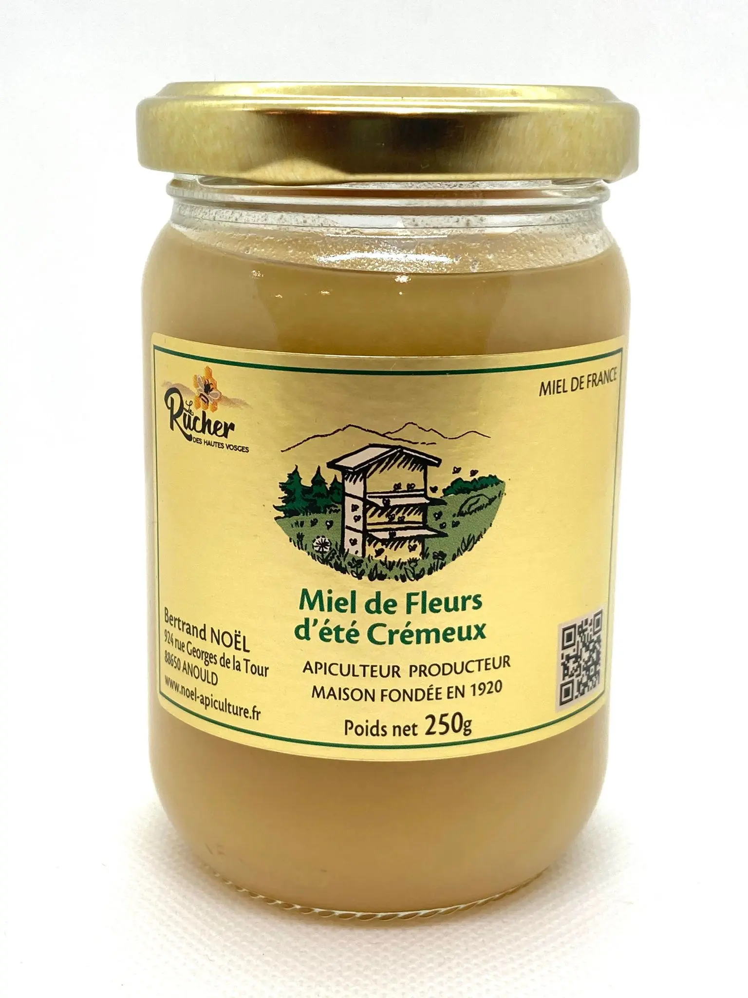 Miel de fleurs d'été crémeux 250g