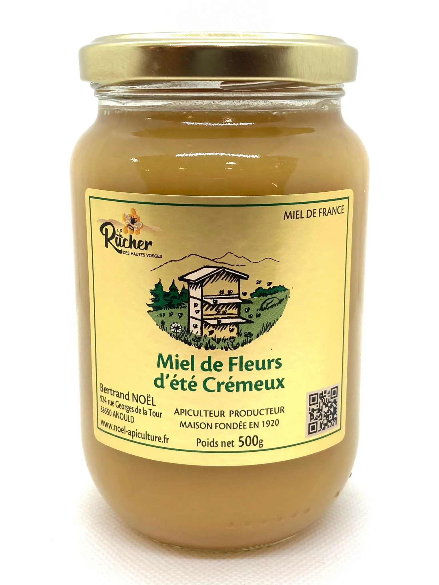 Miel de fleurs d'été crémeux 500g