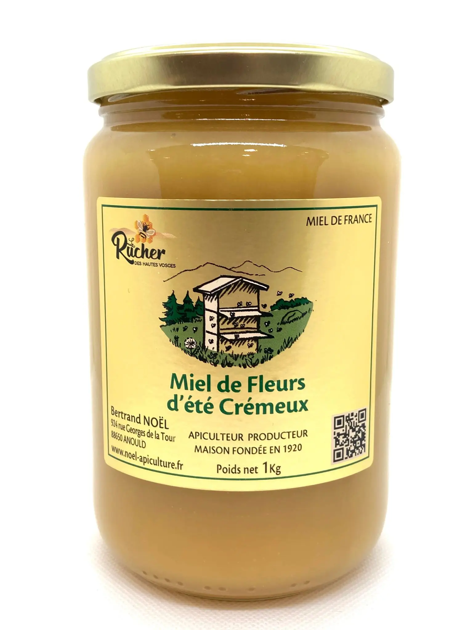 Miel de fleurs d'été crémeux 1 kg