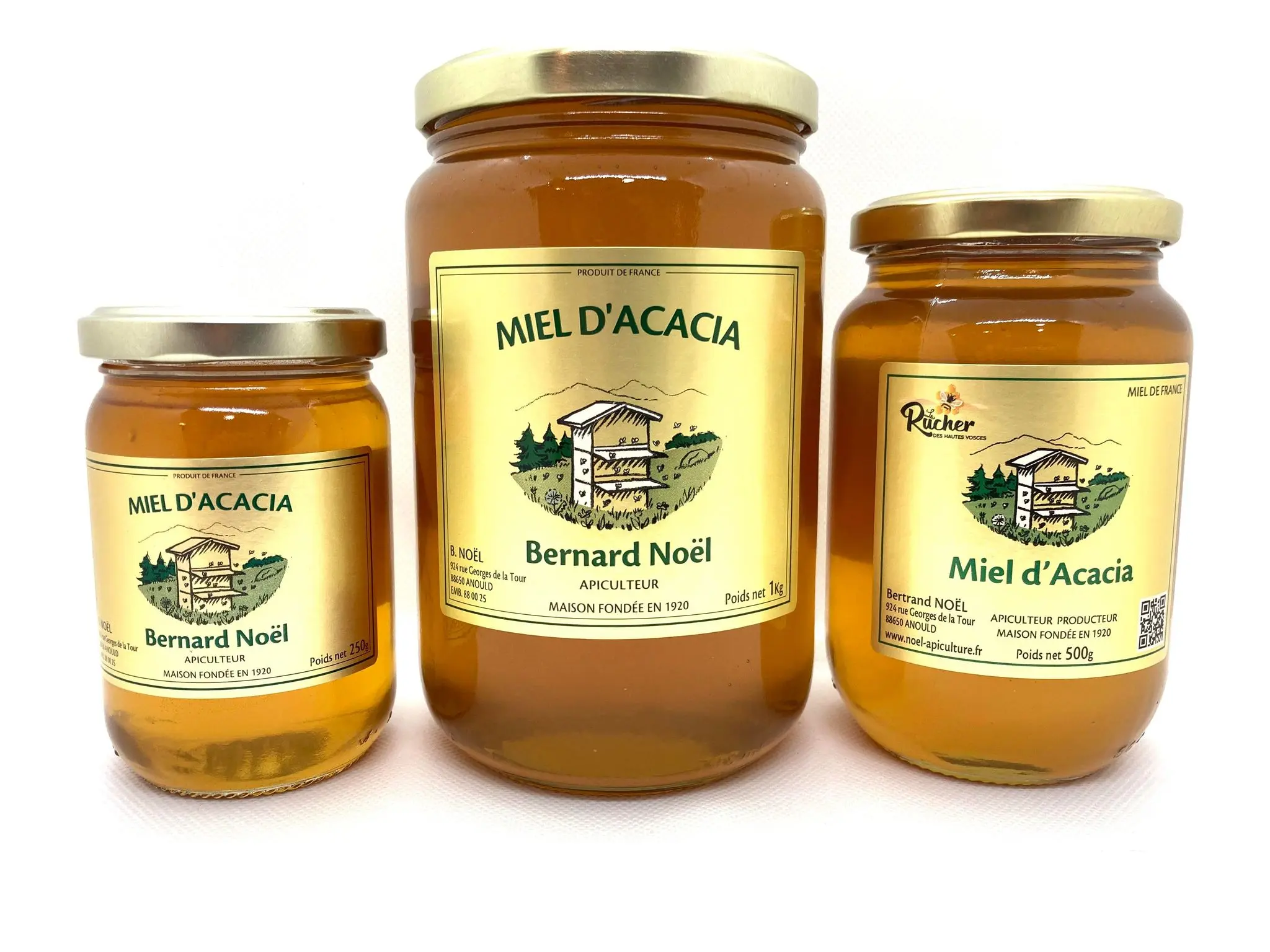 3 pots Miel d'Acacia