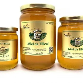 3 pots Miel de Tilleul