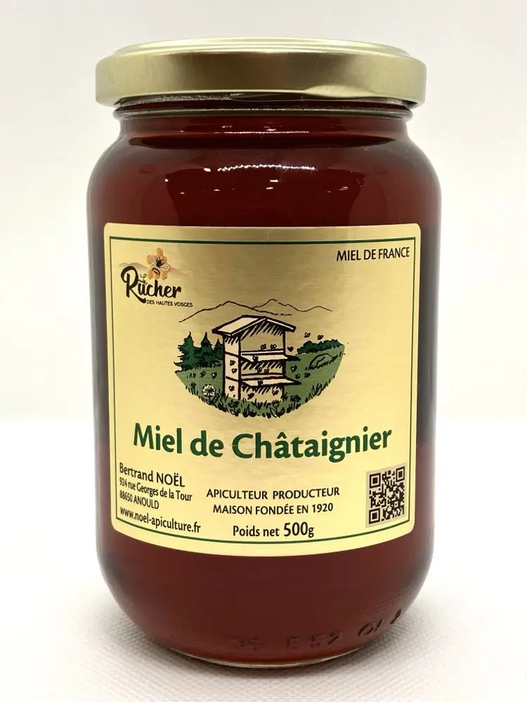 Miel de châtaignier pot de 500g