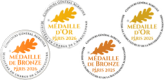 Médailles d'or et de bronze de Paris